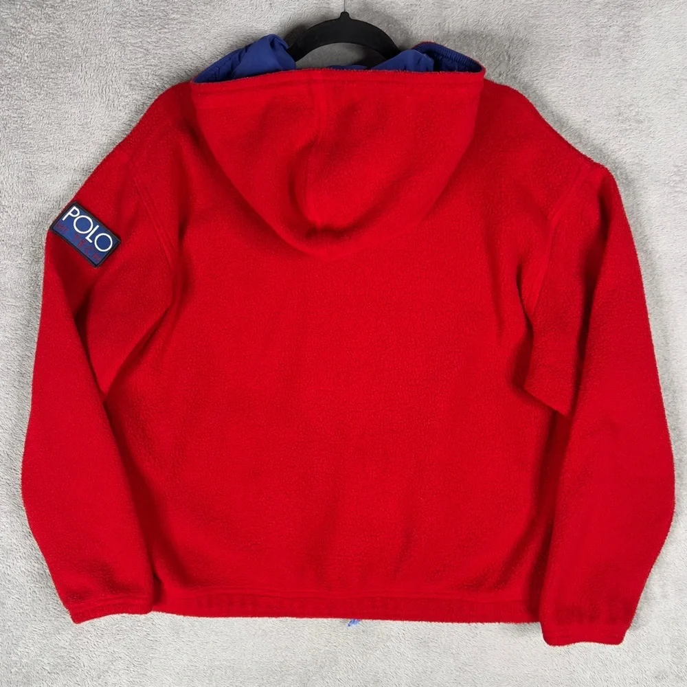 Vtg 90s‎ Polo Ralph Lauren Country Medium Hi-Tech Sportsman Polartec Zip Fleece